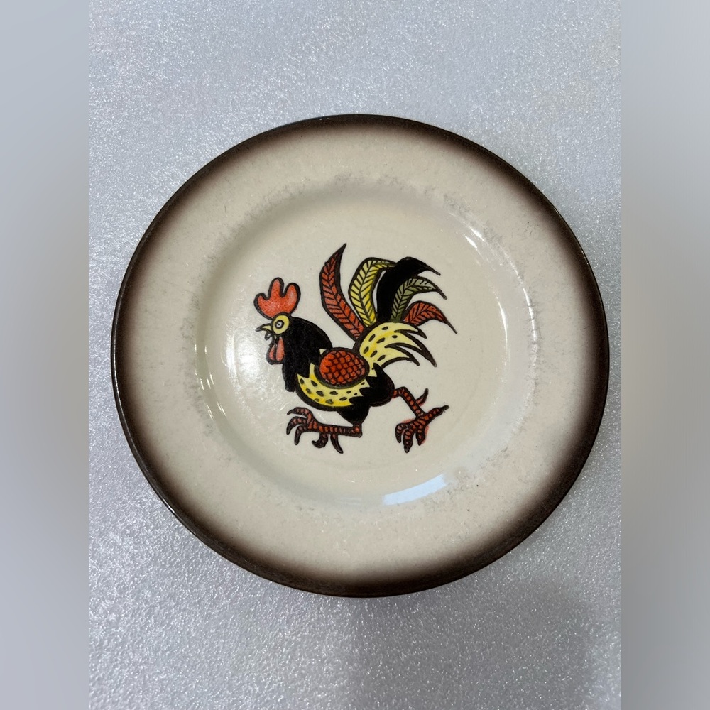 1 Metlox Red Rooster Dessert Plates